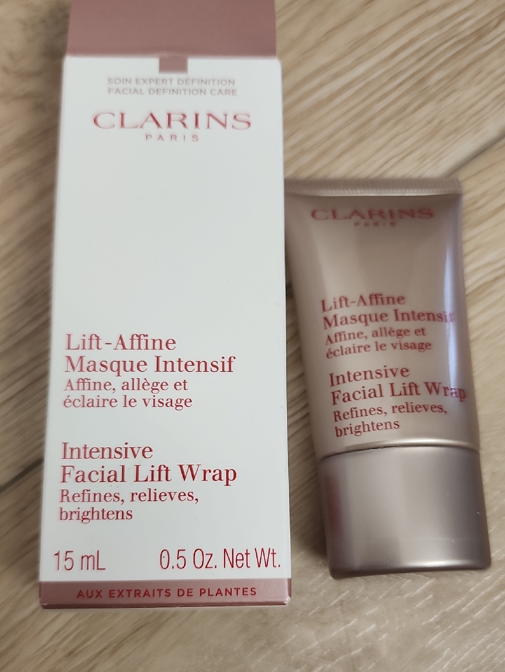 Clarins Intensive Facial Lift Wrap Relieves Refines Brighten 15ml New In Box